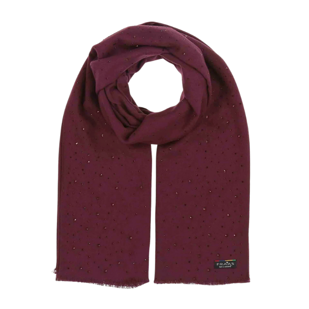 Fraas Strass huivi - viininpunainen